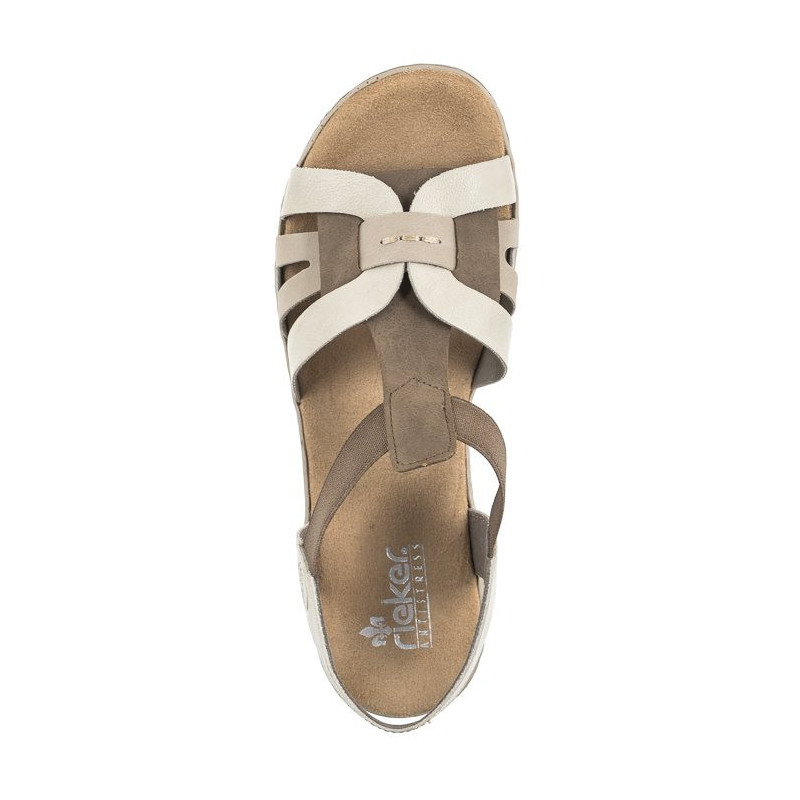 Rieker Beżowe 62918-22 Beige Combination (RI30-b)