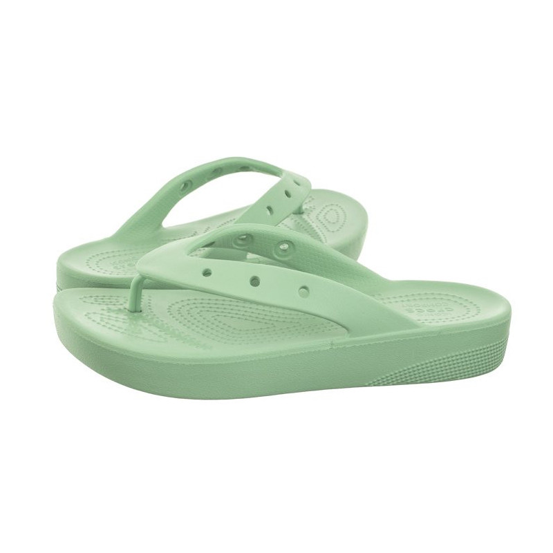 Crocs Classic Platform Flip W Jade Stone 207714-3UG (CR238-d) šlepetės