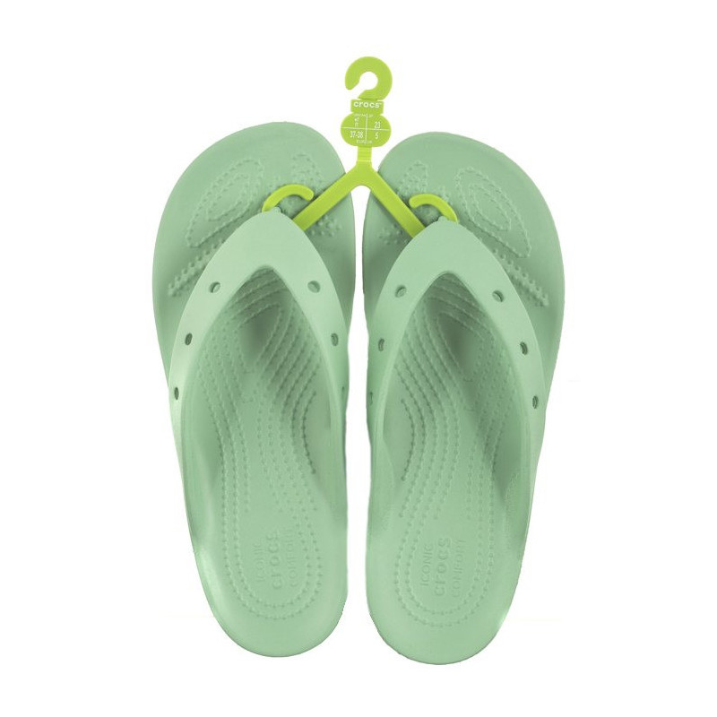 Crocs Classic Platform Flip W Jade Stone 207714-3UG (CR238-d) šlepetės