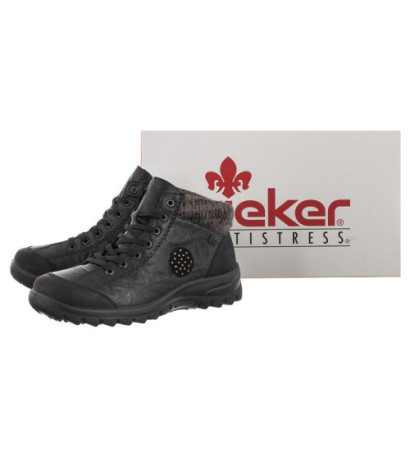 Rieker Czarne L7110-01 Black (RI37-a) batai