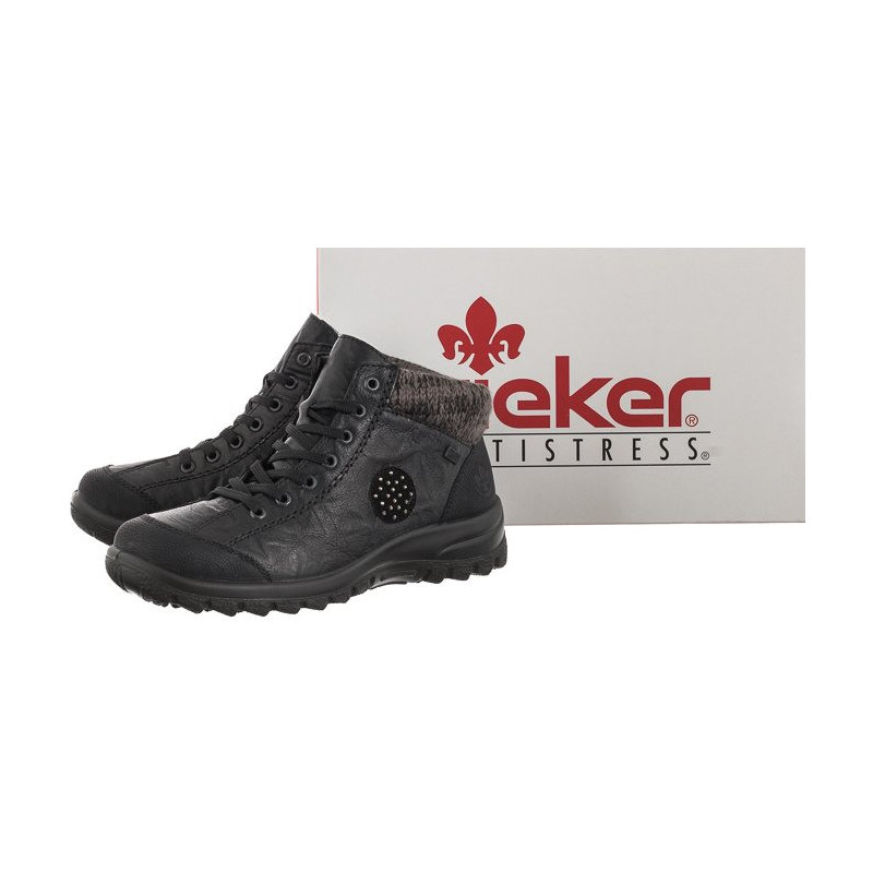 Rieker Czarne L7110-01 Black (RI37-a) batai