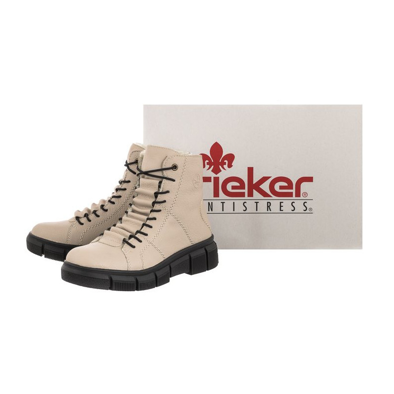 Rieker Beżowe X3428-60 Beige (RI41-a) batai