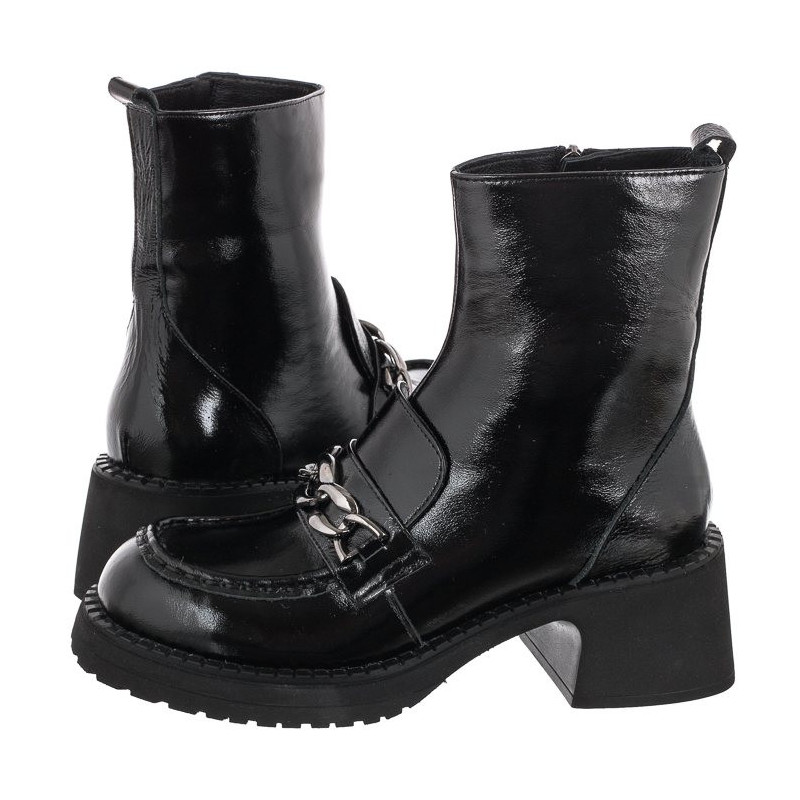 Venezia Czarne Lakierowane 4152625 (VE668-a) bateliai