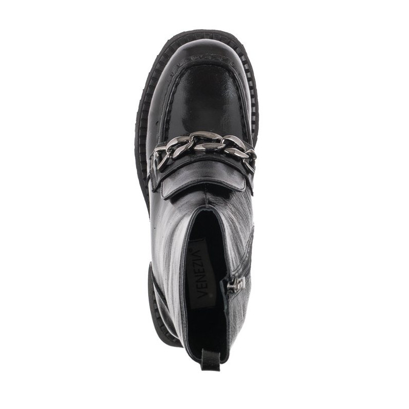 Venezia Czarne Lakierowane 4152625 (VE668-a) bateliai