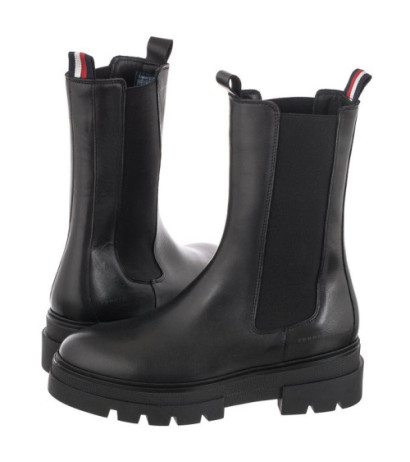 Tommy Hilfiger Monochromatic Chelsea Boot FW0FW06730 Black (TH537-a) batai