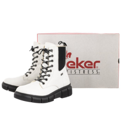 Rieker Białe X3414-80 White (RI51-a) batai