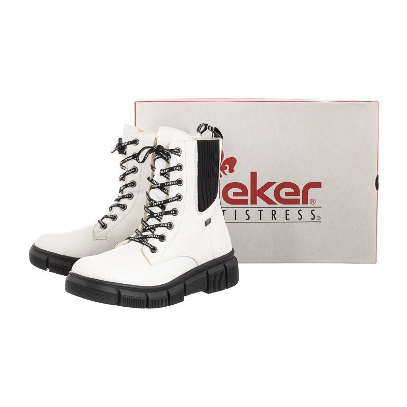 Rieker Białe X3414-80 White (RI51-a) batai