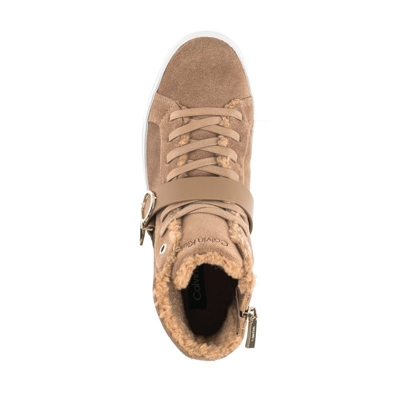 Calvin Klein Flatform Cup High Top CK Hw-S Wl HW0HW01334 GEZ Safari Canvas (CK170-a) batai