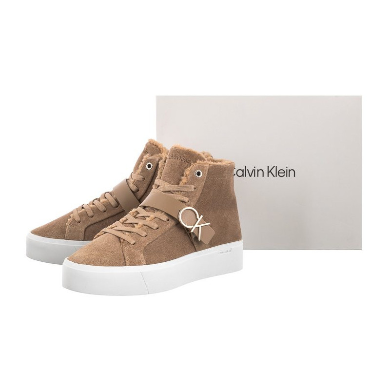 Calvin Klein Flatform Cup High Top CK Hw-S Wl HW0HW01334 GEZ Safari Canvas (CK170-a) batai