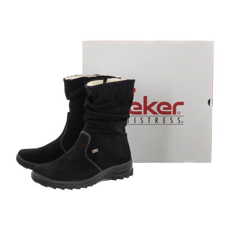 Rieker Czarne Z7171-01 (RI62-a) batai