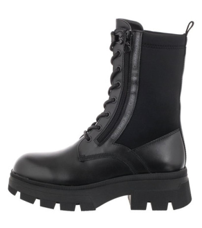 Calvin Klein Chunky Combat Laceup Zip YW0YW00740 Black (CK181-a) batai