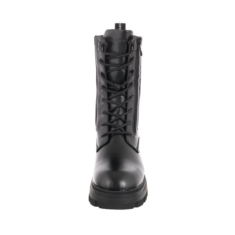 Calvin Klein Chunky Combat Laceup Zip YW0YW00740 Black (CK181-a) batai