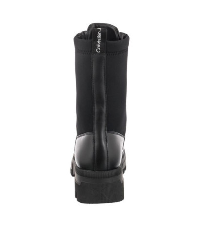 Calvin Klein Chunky Combat Laceup Zip YW0YW00740 Black (CK181-a) batai