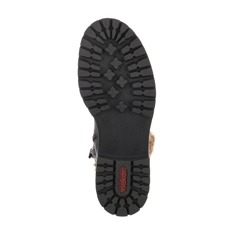 Rieker Czarne 72630-00 (RI68-a) batai