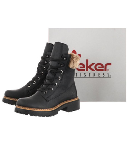 Rieker Czarne 72630-00 (RI68-a) batai