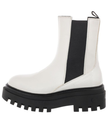 Calvin Klein Flatform Chelsea Boot YW0YW00850 YBR White (CK192-a) 
