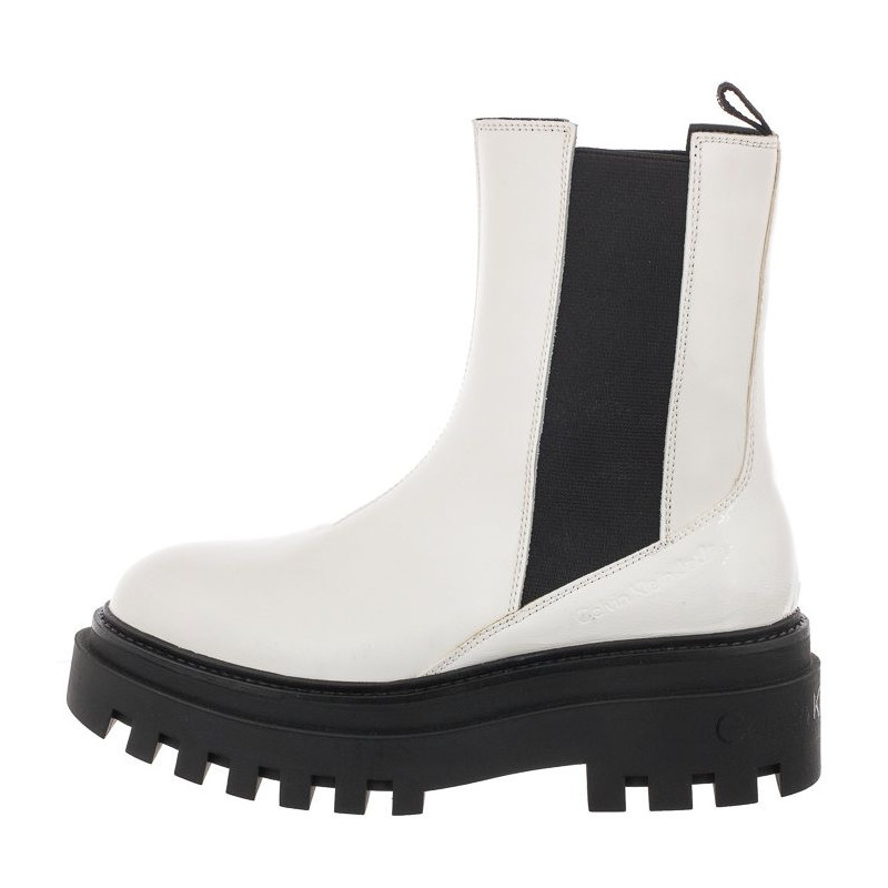 Calvin Klein Flatform Chelsea Boot YW0YW00850 YBR White (CK192-a) 