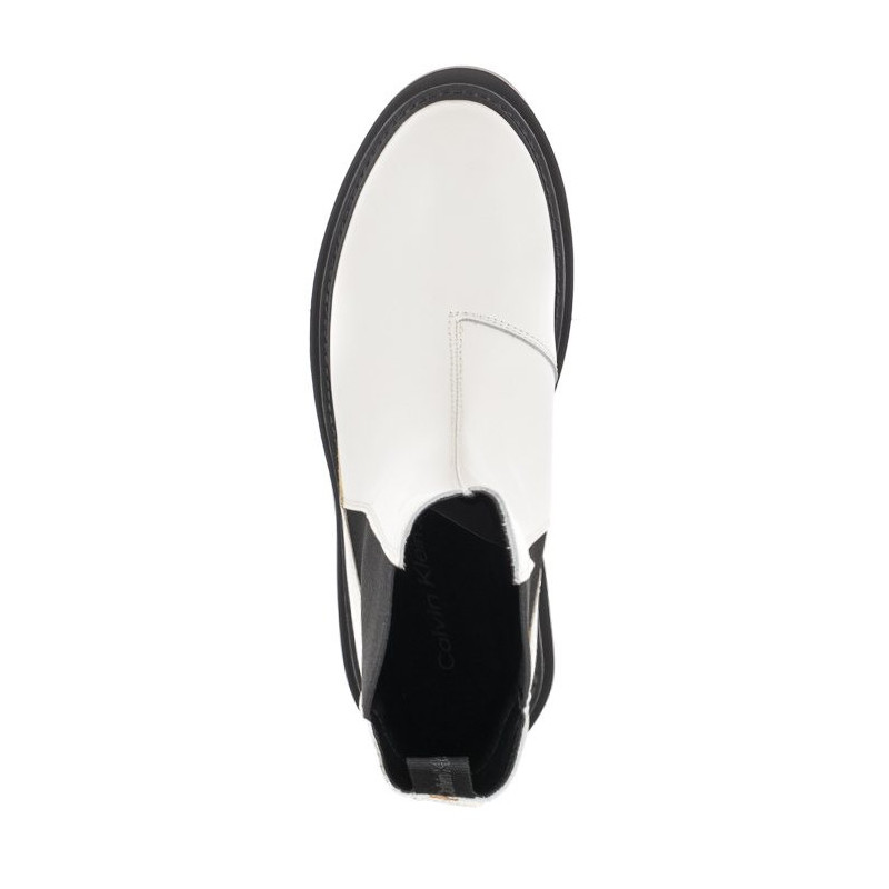 Calvin Klein Flatform Chelsea Boot YW0YW00850 YBR White (CK192-a) 