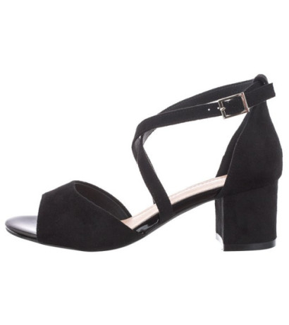 Sergio Leone Czarne SK 825 (SL481-a) sandalai