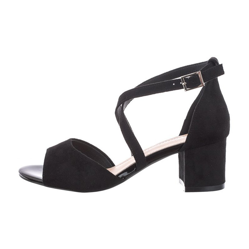 Sergio Leone Czarne SK 825 (SL481-a) sandalai