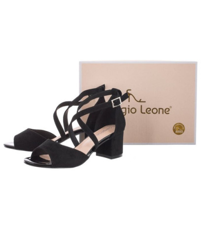 Sergio Leone Czarne SK 825 (SL481-a) sandalai