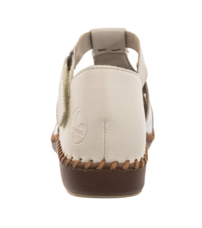 Rieker Beżowe M1655-61 (RI80-b) sandalai