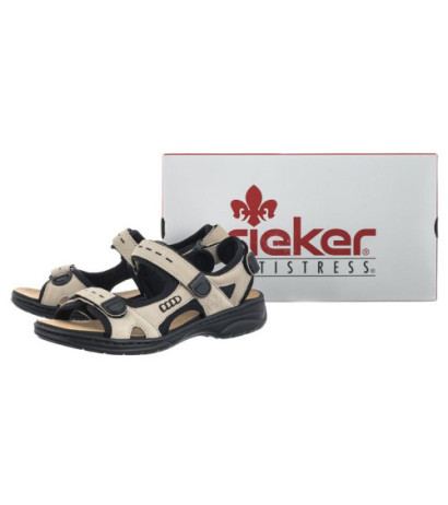 Rieker Beżowe 64582-60 (RI91-a) sandalai