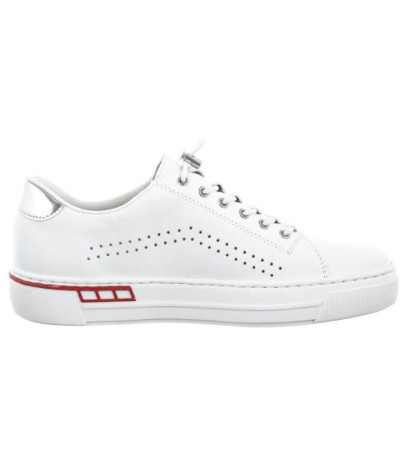Rieker Białe L8857-80 White (RI99-a) sportiniai bateliai