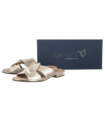 Caprice Złote 9-27100-42 959 Platin Metal (CP361-a) Moteriški batai/šlepetės