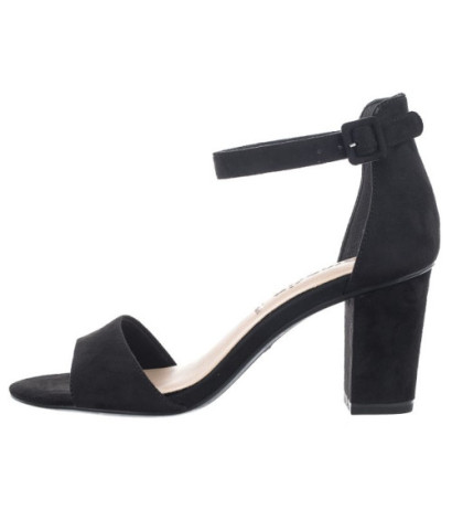 Tamaris Czarne 1-28396-20 004 Black Suede (TM439-b) sandalai
