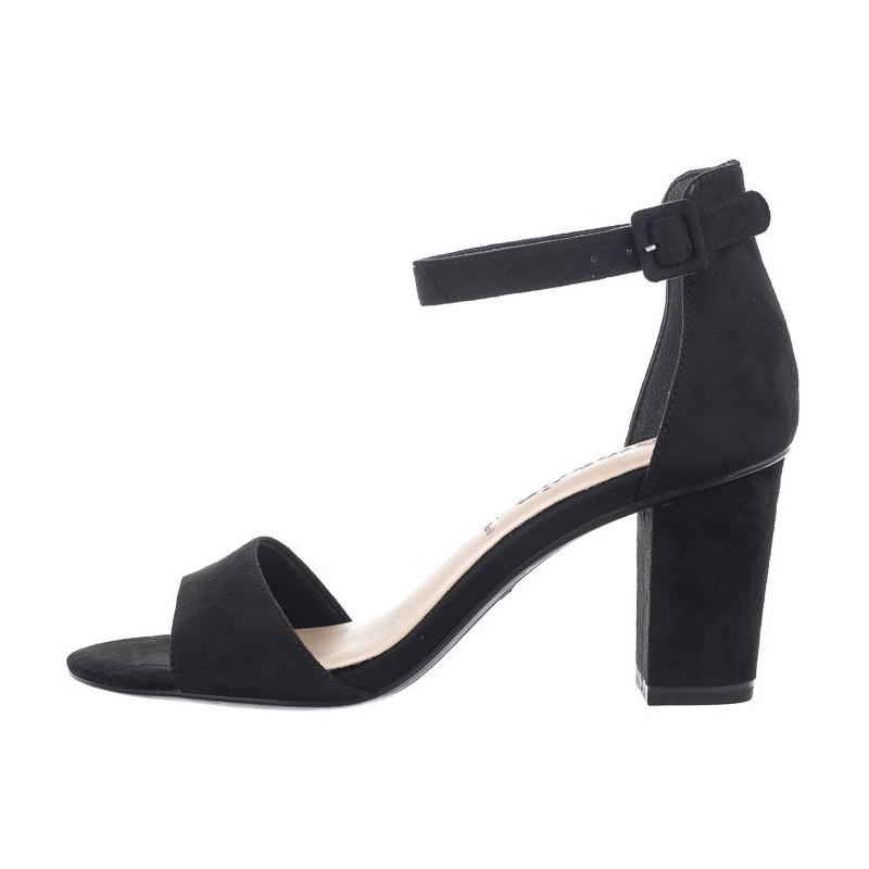 Tamaris Czarne 1-28396-20 004 Black Suede (TM439-b) sandalai
