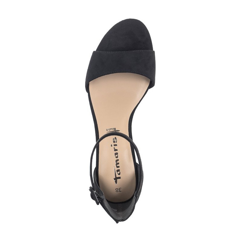 Tamaris Czarne 1-28396-20 004 Black Suede (TM439-b) sandalai