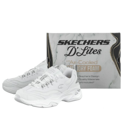 Skechers D'Lites 4.0 White/Gray 149492/WGY (SK149-a) sportiniai bateliai
