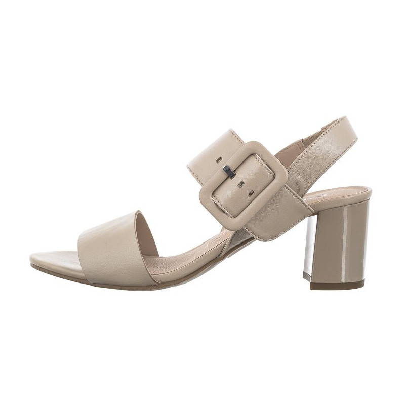 Caprice Beżowe 9-28306-20 433 Beige Perlato (CP369-a) sandalai