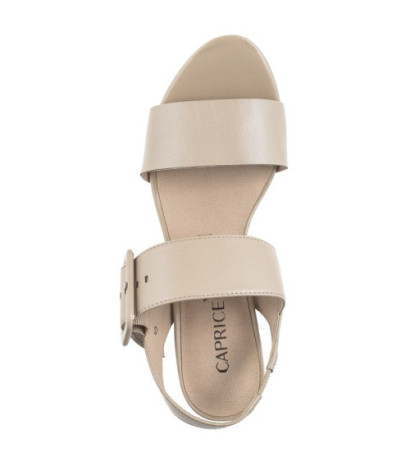 Caprice Beżowe 9-28306-20 433 Beige Perlato (CP369-a) sandalai