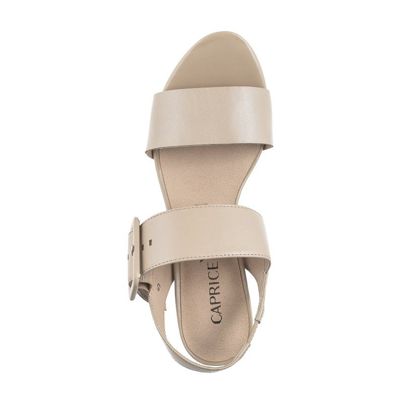 Caprice Beżowe 9-28306-20 433 Beige Perlato (CP369-a) sandalai