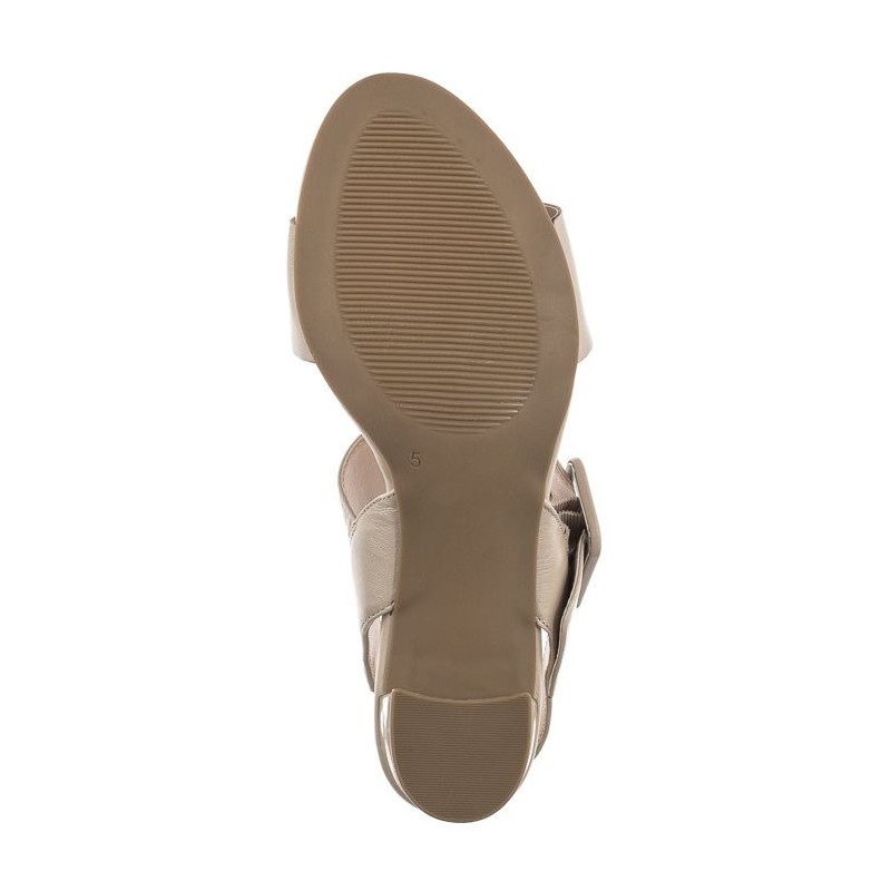 Caprice Beżowe 9-28306-20 433 Beige Perlato (CP369-a) sandalai