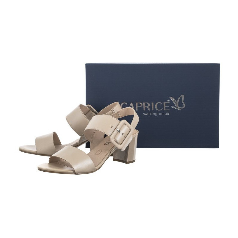 Caprice Beżowe 9-28306-20 433 Beige Perlato (CP369-a) sandalai