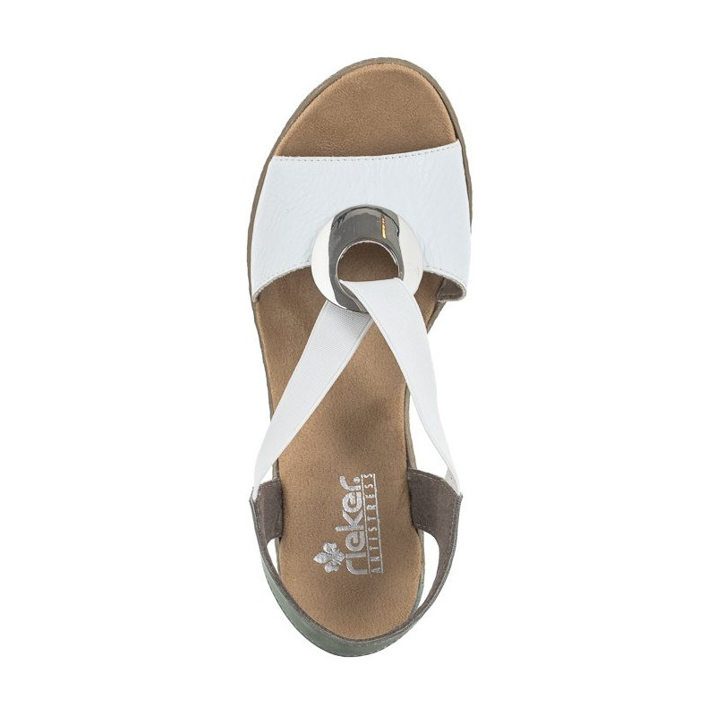 Rieker Białe 624H6-80 White Combination (RI118-a)