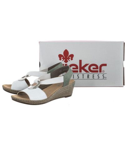 Rieker Białe 624H6-80 White Combination (RI118-a)