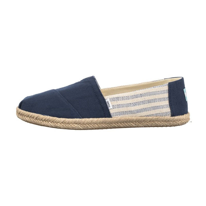 Toms Alpargata Rope Navy Recycled Cotton University Stripes 10019683 (TS31-b) sportiniai bateliai