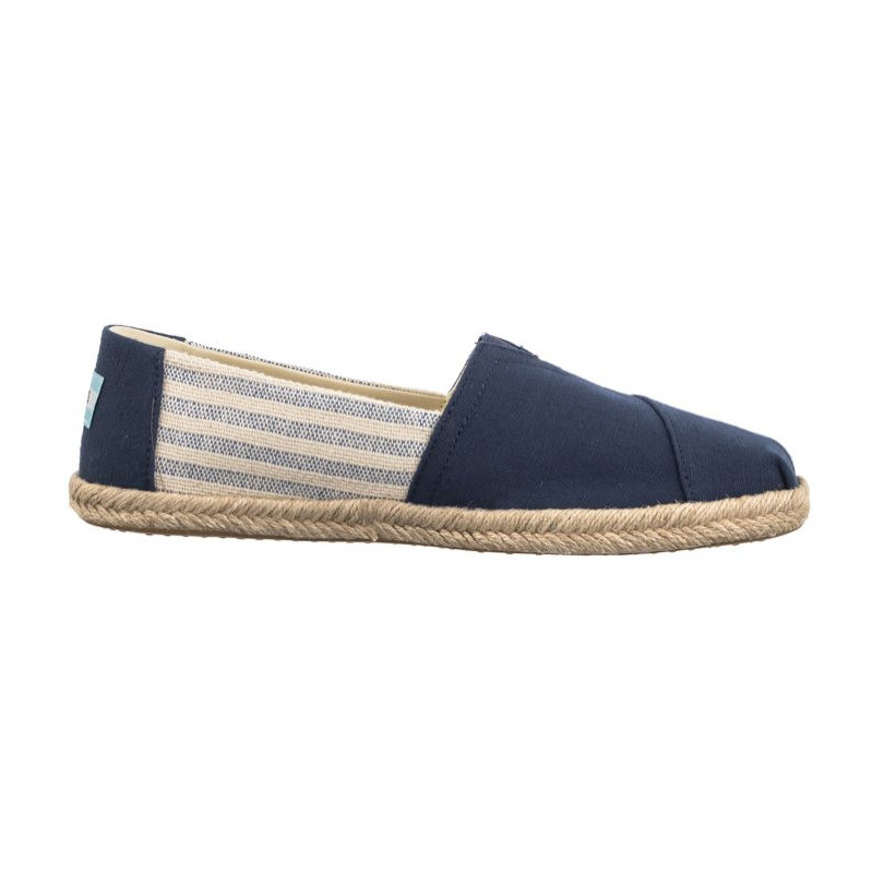 Toms Alpargata Rope Navy Recycled Cotton University Stripes 10019683 (TS31-b) sportiniai bateliai