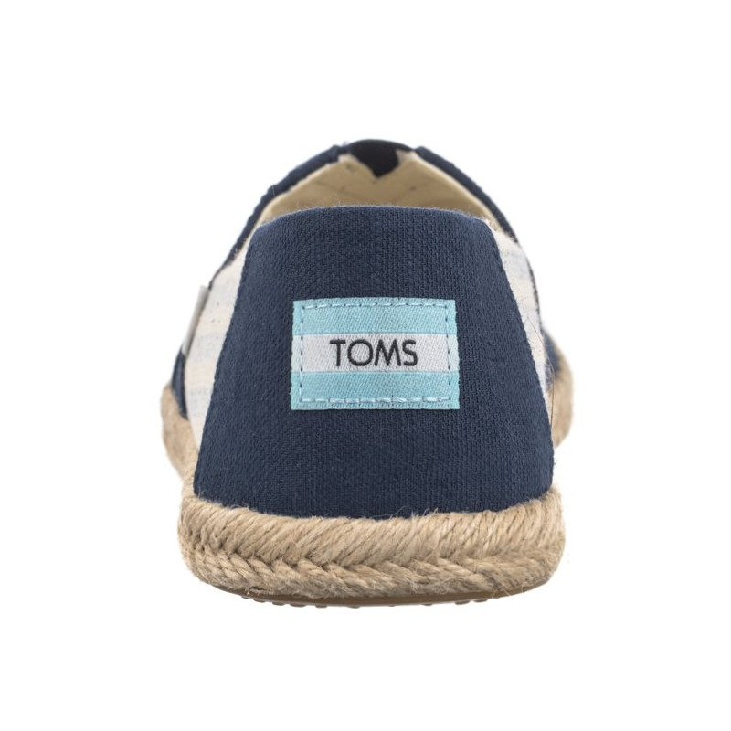 Toms Alpargata Rope Navy Recycled Cotton University Stripes 10019683 (TS31-b) sportiniai bateliai