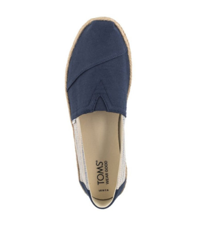 Toms Alpargata Rope Navy Recycled Cotton University Stripes 10019683 (TS31-b) sportiniai bateliai