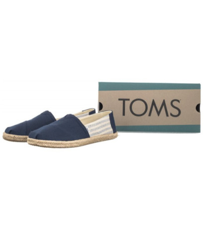 Toms Alpargata Rope Navy Recycled Cotton University Stripes 10019683 (TS31-b) sportiniai bateliai