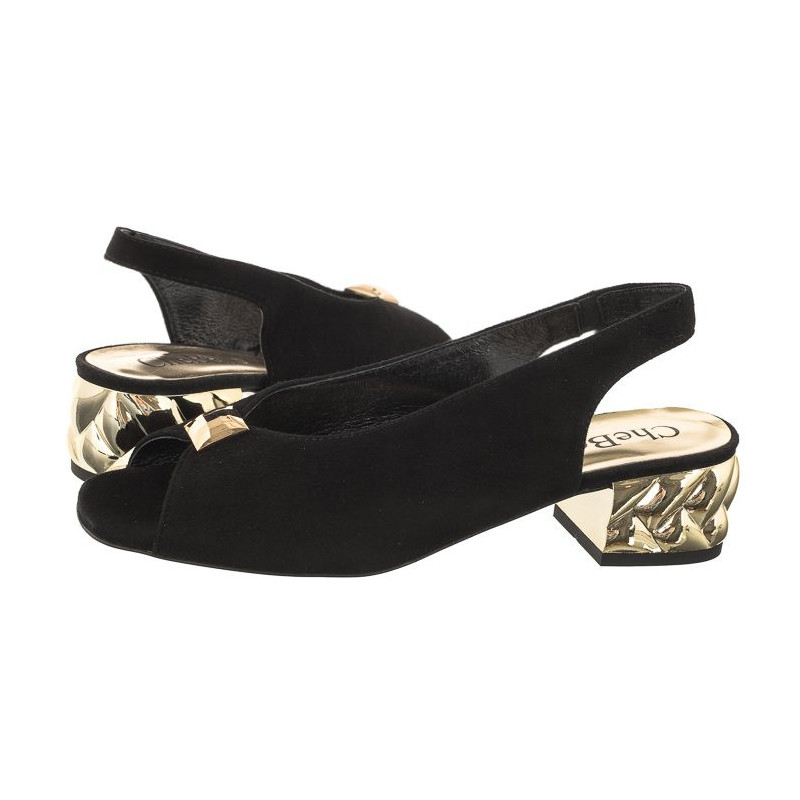 CheBello Czarne 4074-037-000-PSK-S276 (CH129-a) sandalai