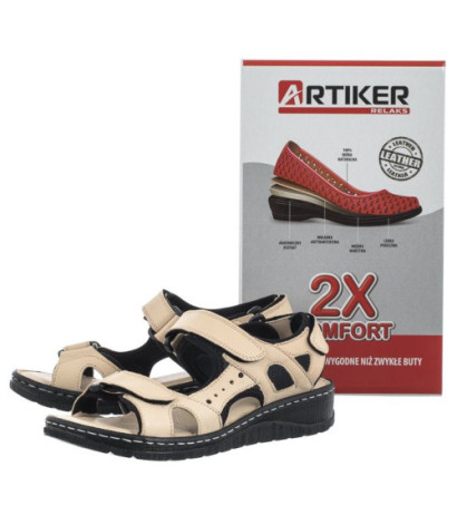 Artiker Beżowe 52C0294 (AR85-a) sandalai