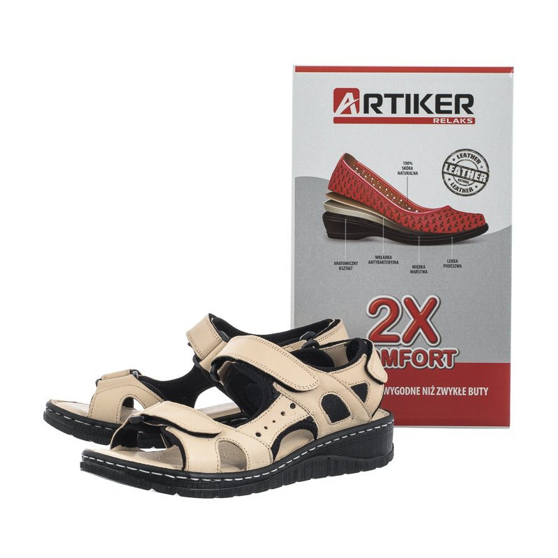 Artiker Beżowe 52C0294 (AR85-a) sandalai