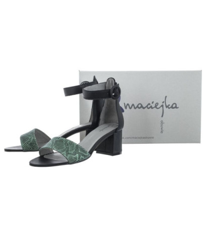 Maciejka Czarne/Zielone 04141-20/00-5 (MA1068-a) sandalai