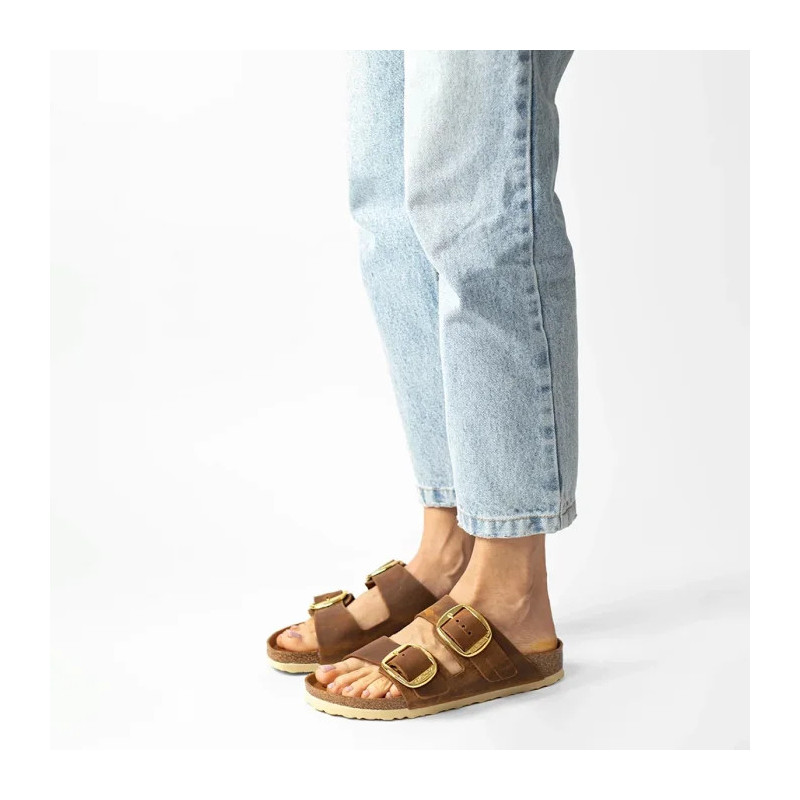 Birkenstock Arizona Big Buckle Cognac 1011073 (BK210-a) Moteriški batai/šlepetės